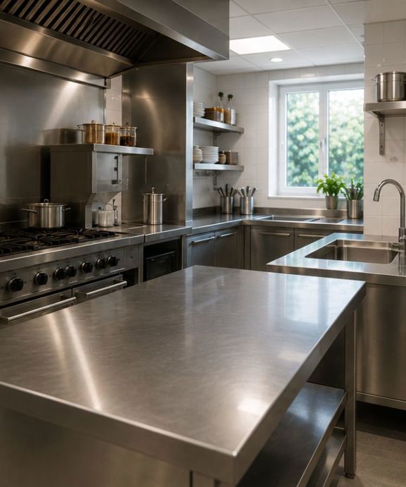 Schoongemaakte keuken